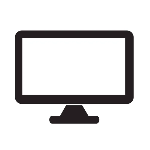 Ícone de computador desktop — Vetor de Stock