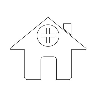 Hastane Binası Simgesi