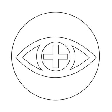 soyut göz simgesini