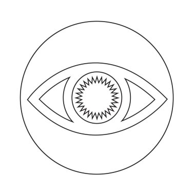 soyut göz simgesini