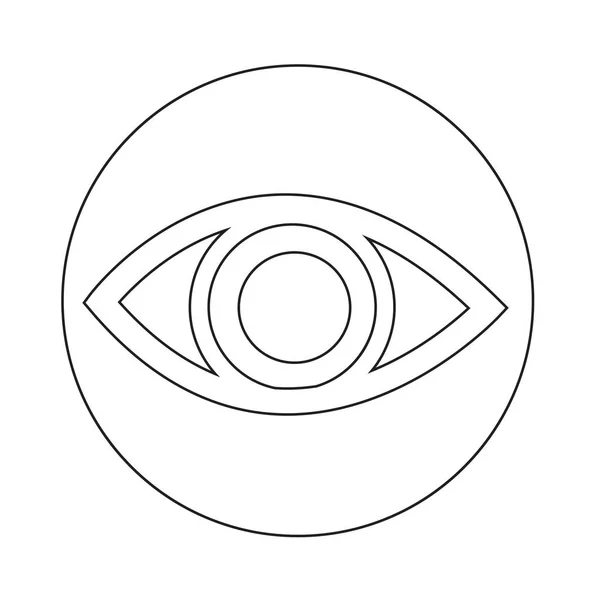 Abstraktes Augensymbol — Stockvektor