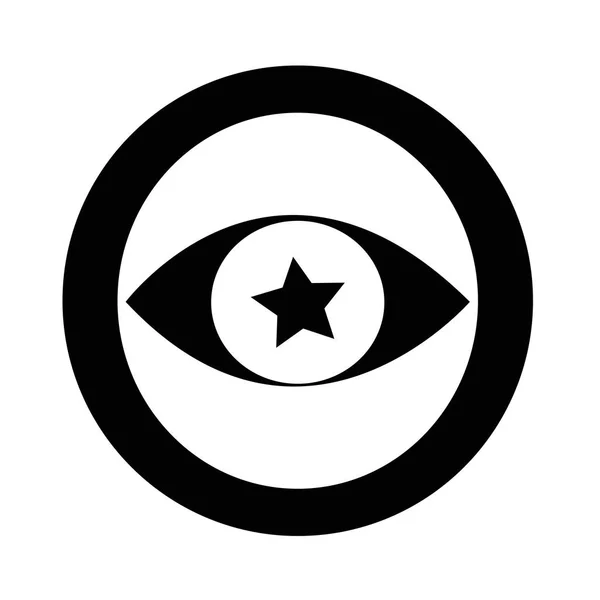 Icona astratta dell'occhio — Vettoriale Stock