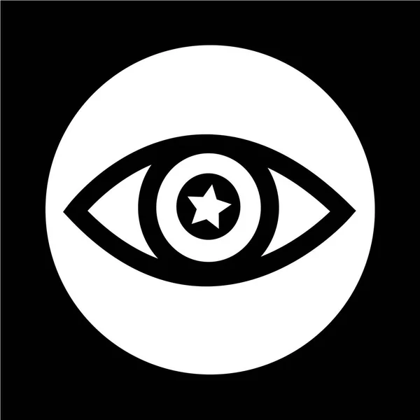 Ícone de olho abstrato — Vetor de Stock