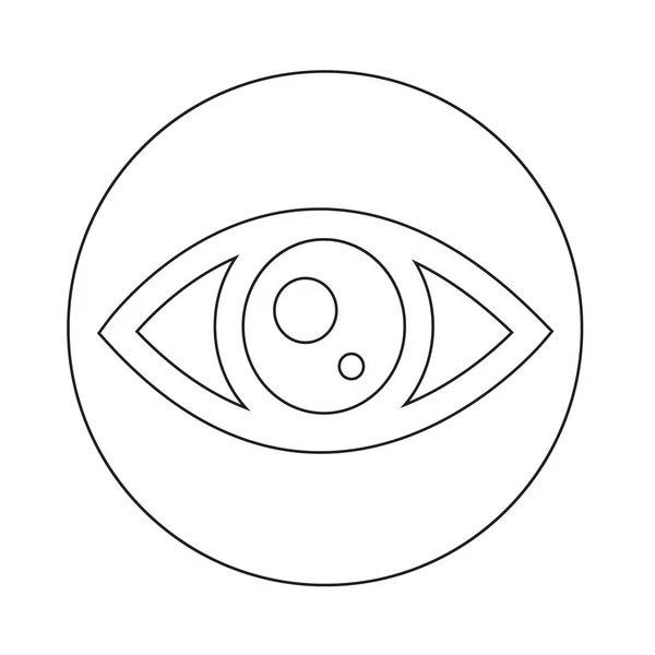 Icono del ojo abstracto — Vector de stock