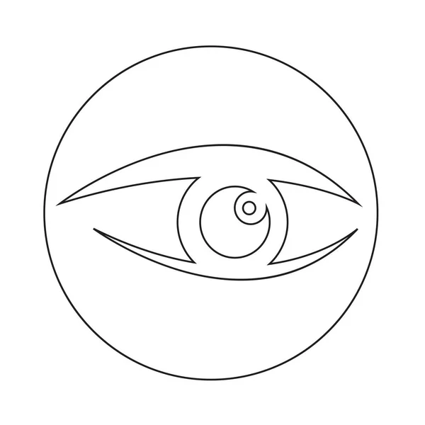 Icono del ojo abstracto — Archivo Imágenes Vectoriales