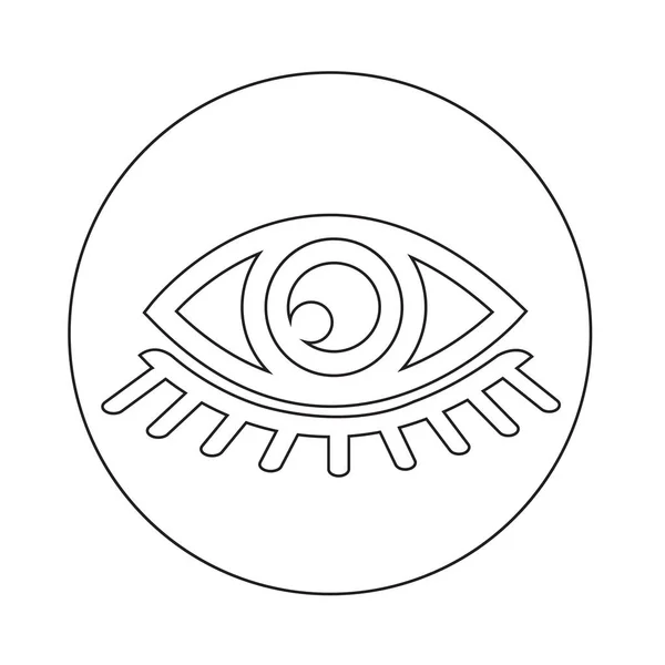 Icono del ojo abstracto — Vector de stock