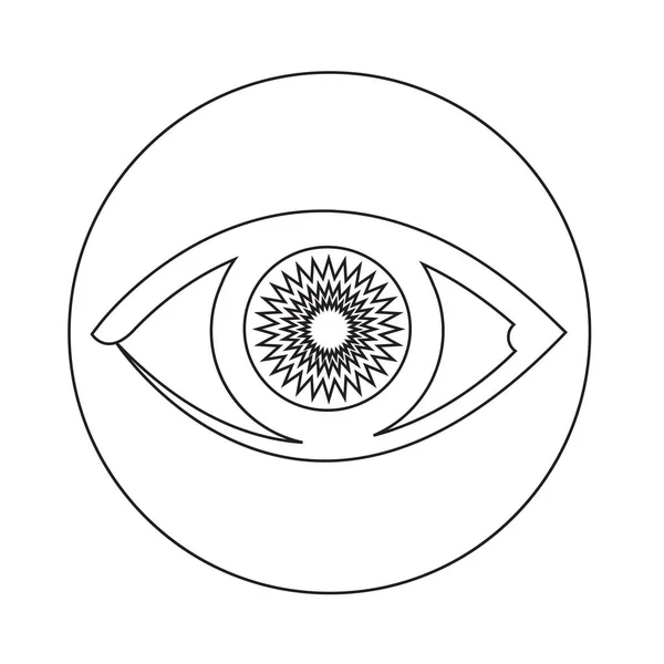 Abstract eye icon — Stock Vector