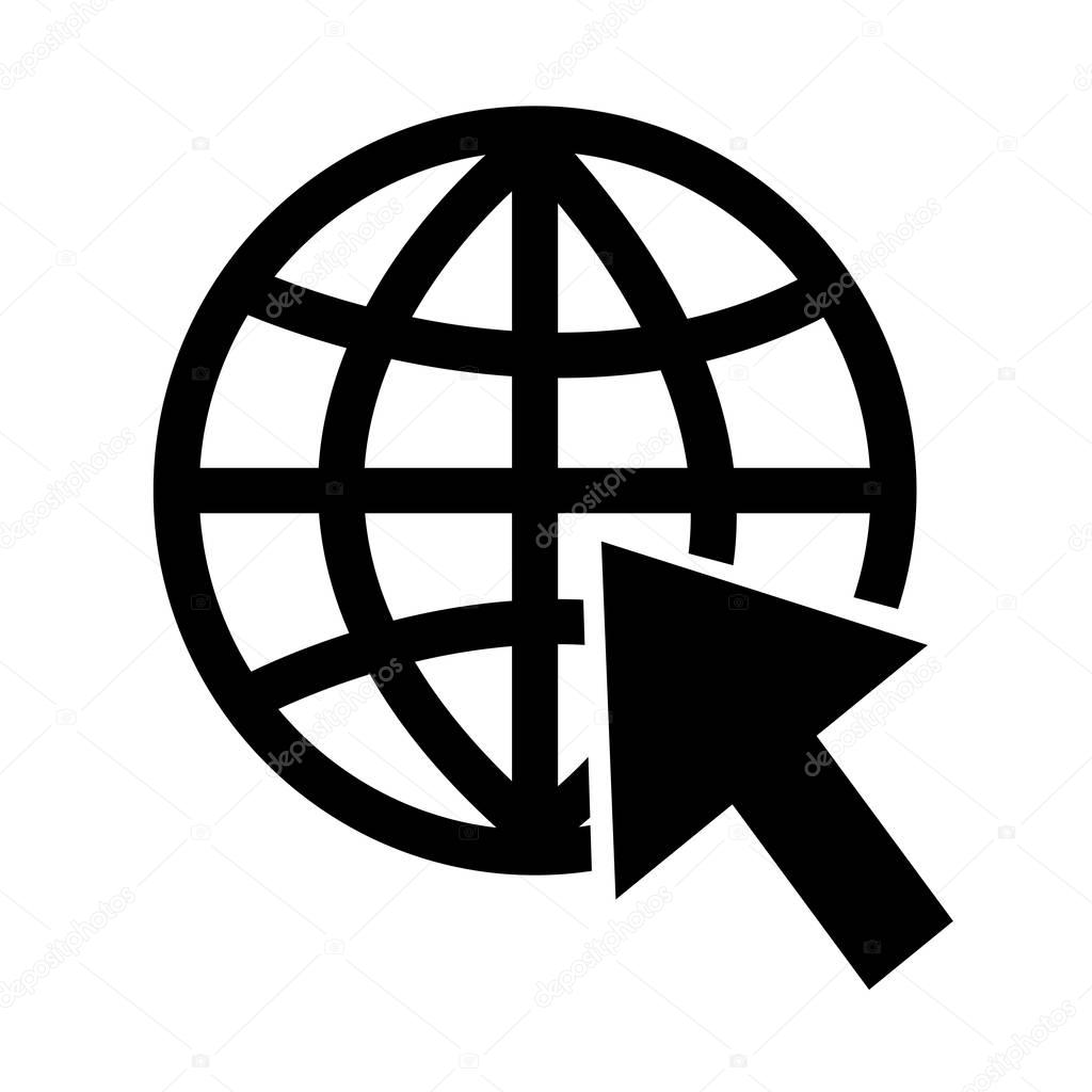 Allez à l’icône de site Internet — Image vectorielle porjai © #143452687