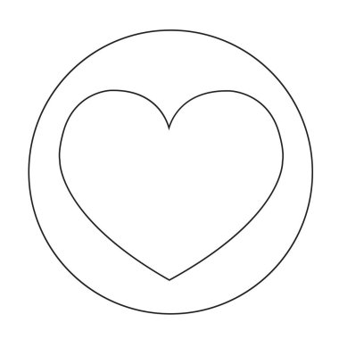 kalp düz simgesi 
