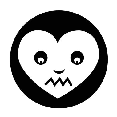 Kalp yüz duygu simgesi 