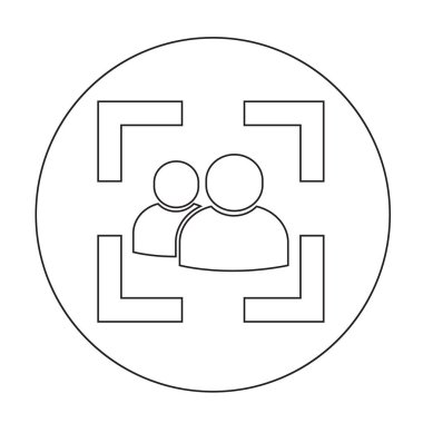 İnsanlar düz simgesi