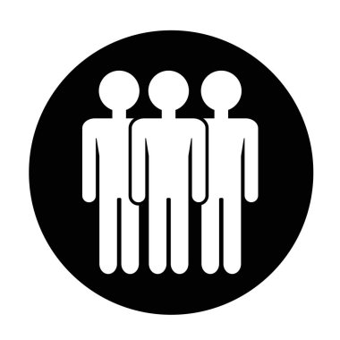 İnsanlar düz simgesi