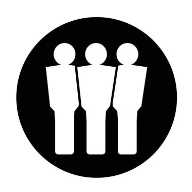 İnsanlar düz simgesi