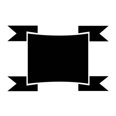 Kurdele düz simgesi