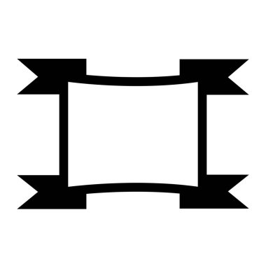 Kurdele düz simgesi