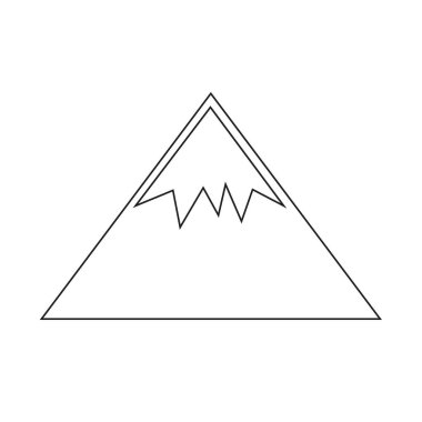 Dağ düz simgesi