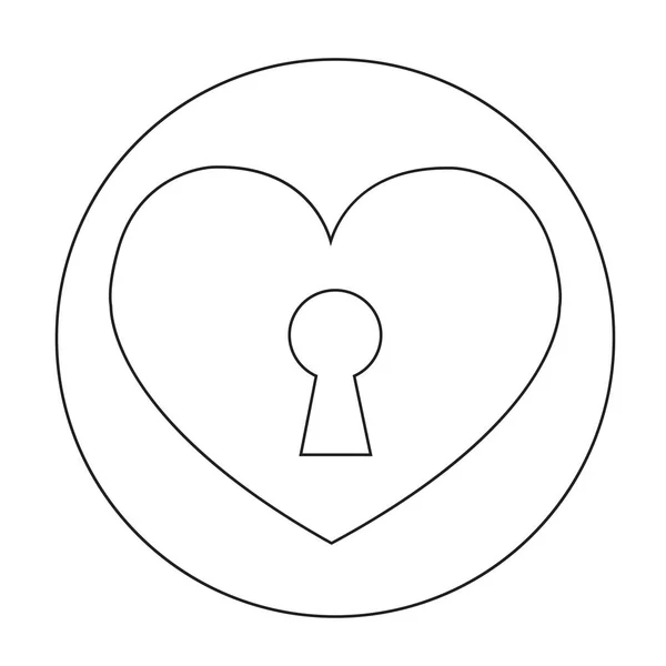 Плоская икона сердца — стоковый вектор