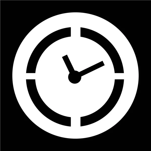 Czas ikona płaski — Wektor stockowy