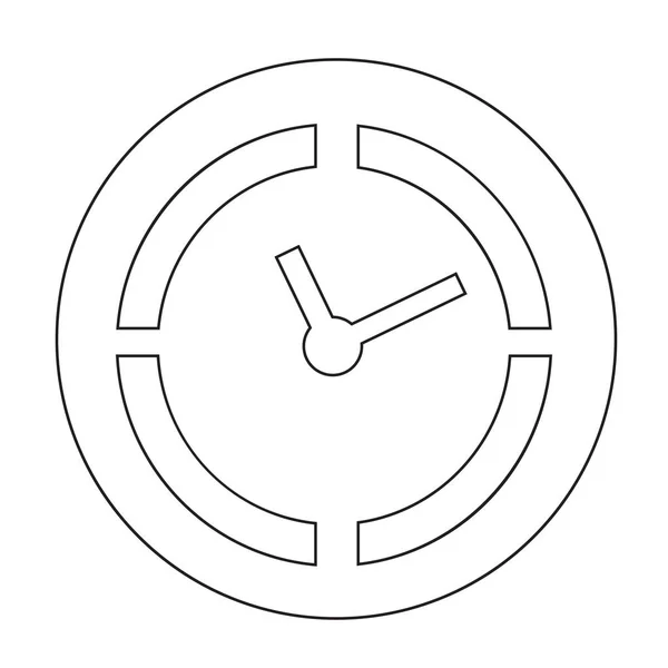 Icono plano de tiempo — Vector de stock