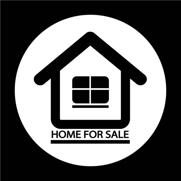 Huis voor verkoop pictogram — Stockvector
