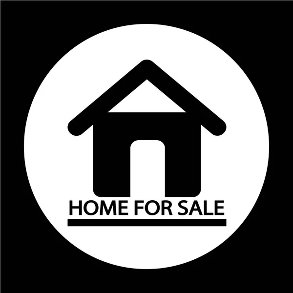 Σπίτι για πώληση εικονίδιο — Διανυσματικό Αρχείο