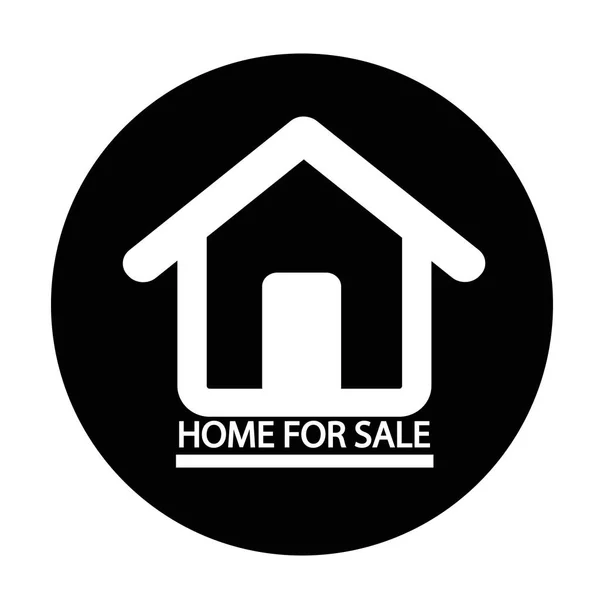 Otthon eladó ikon — Stock Vector