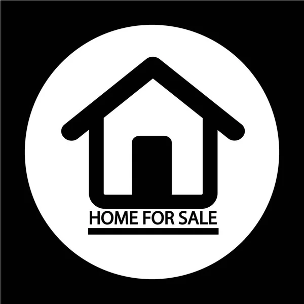 Σπίτι για πώληση εικονίδιο — Διανυσματικό Αρχείο
