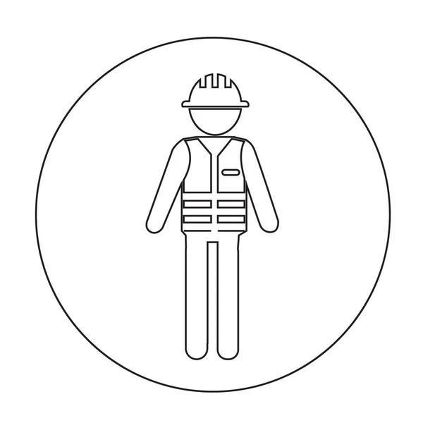 Pictogram van de mensen van de werknemer — Stockvector