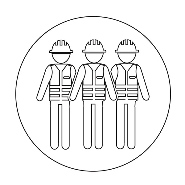 Ikonen för arbetare personer — Stock vektor