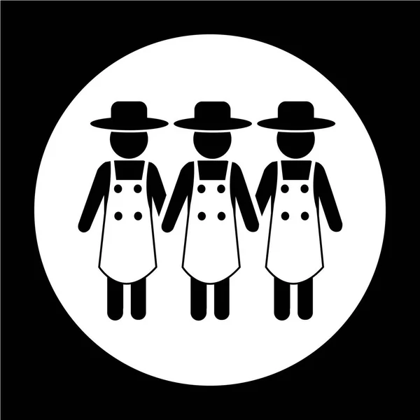 Boer platte pictogram — Stockvector