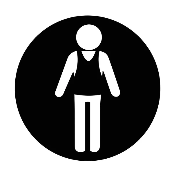 Mensen platte pictogram — Stockvector