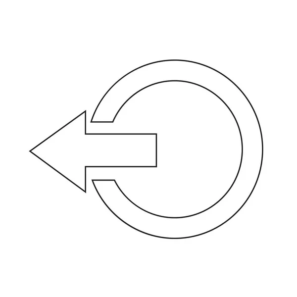 Ícone de sinal de saída —  Vetores de Stock