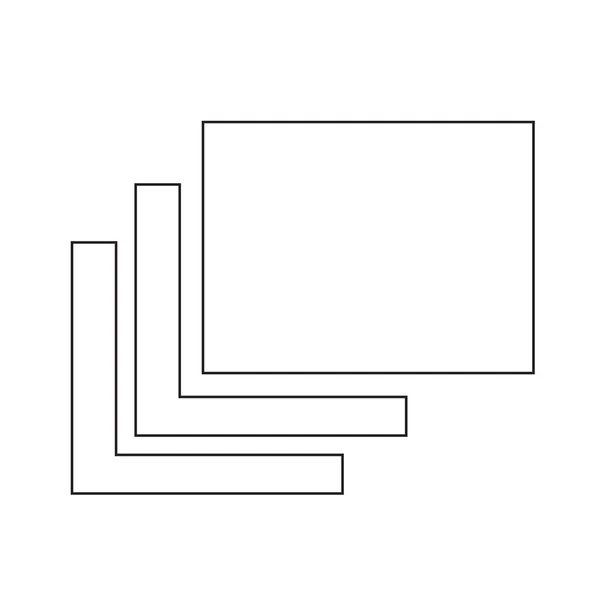 Pictograma fila ferestre — Vector de stoc