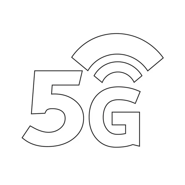 5 g 무선 Wifi 아이콘 — 스톡 벡터