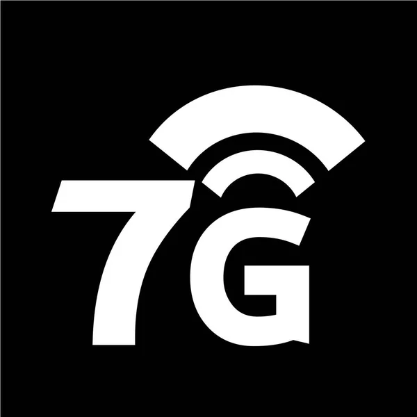 Ikona Wi-Fi bezprzewodowe 7g — Wektor stockowy