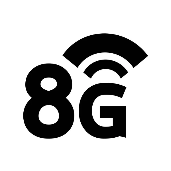 8 g 무선 Wifi 아이콘 — 스톡 벡터