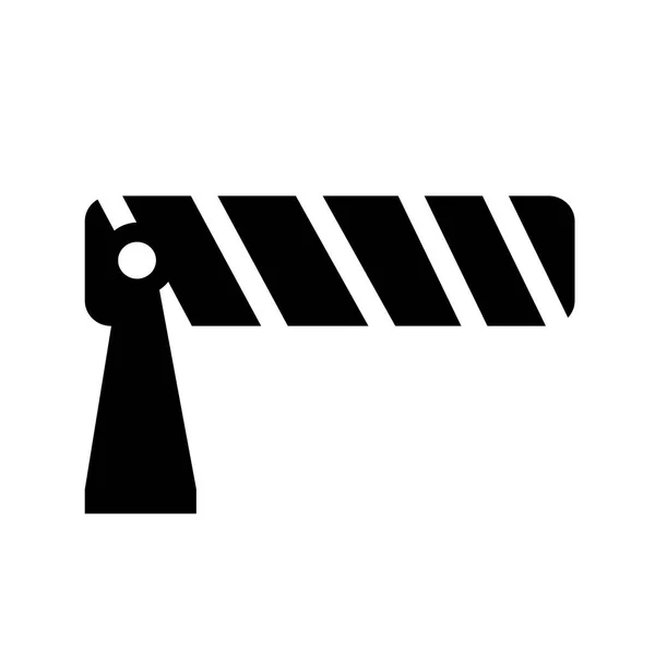 Icono de barrera vial — Vector de stock
