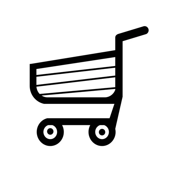 Carro de la compra carro icono — Vector de stock