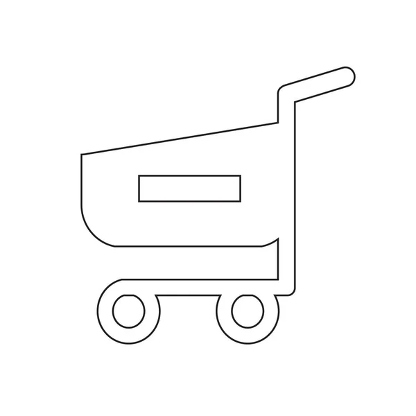 Shopping cart trolley icon — Stock Vector