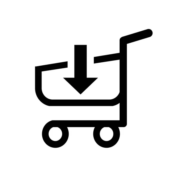 Ikona wózka sklepowego — Wektor stockowy