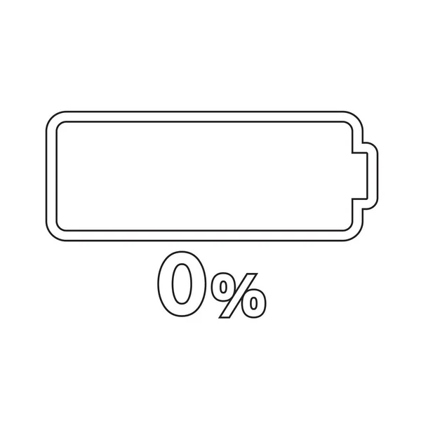 Battery flat icon — Stock Vector