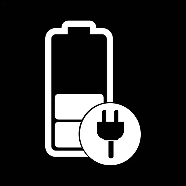 Batteriets flate ikon – stockvektor