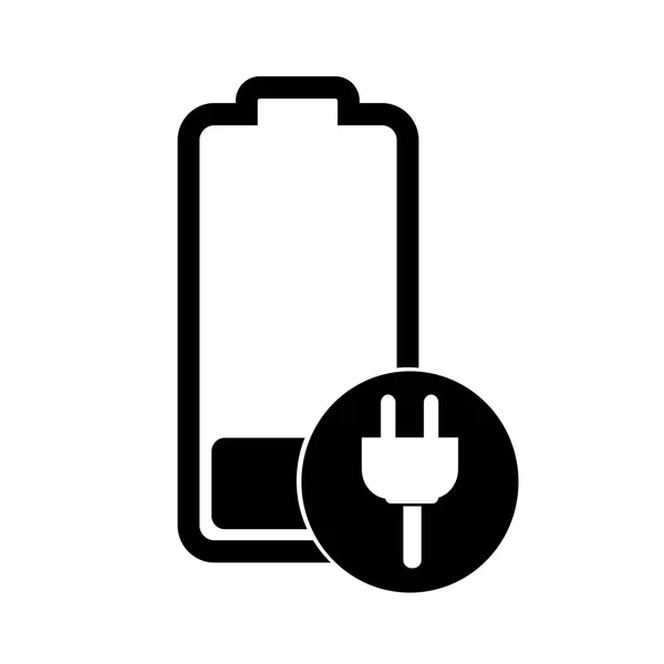 Icono plano de batería — Vector de stock