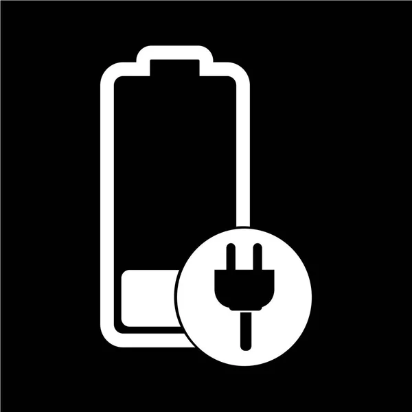 Ploché ikony baterie — Stockový vektor
