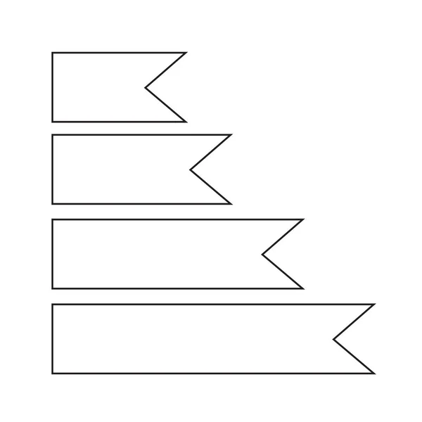 Band flat ikonen — Stock vektor