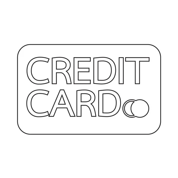 Icona della carta di credito — Vettoriale Stock