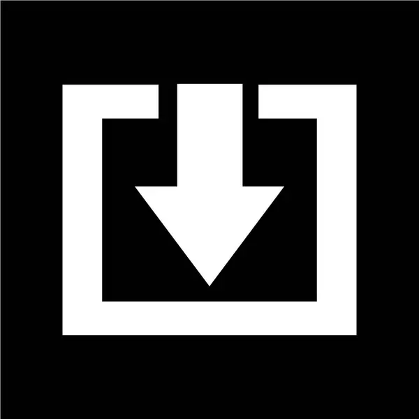 Platte pictogram downloaden — Stockvector