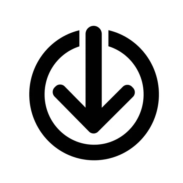 Platte pictogram downloaden — Stockvector