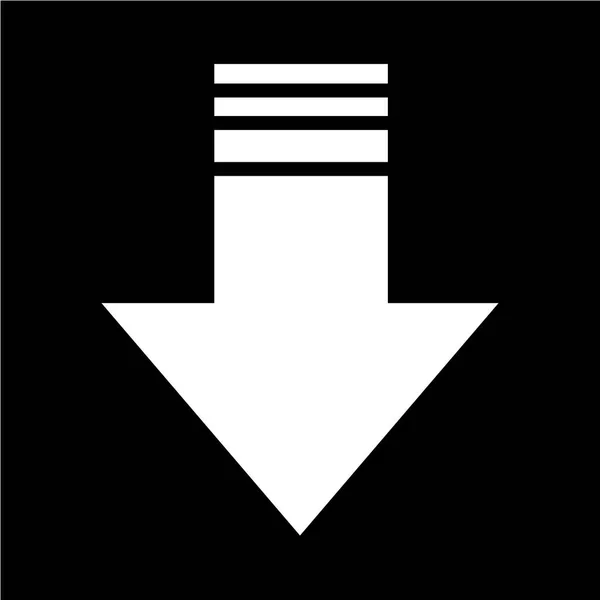 Platte pictogram downloaden — Stockvector