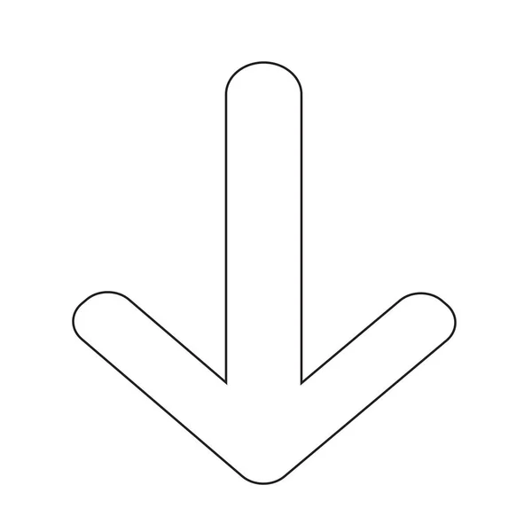 Flaches Symbol herunterladen — Stockvektor